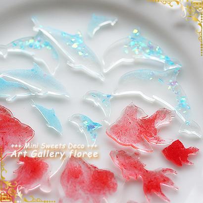 Miniature Animal イルカ　Aシルエット シリコンモールド ミニチュア用アニマル型  シリコーン型 　LEDレジン UVレジン フローレ floree | floree | 02