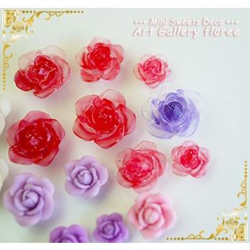 floree フラワー立体型バラ 組み付け台付き シリコンモールド