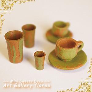 Miniature コーヒーカップ　シリコンモールド ミニチュア食器型 シリコーン型　UVレジン型　粘土型　樹脂粘土 フローレ floree | floree | 03