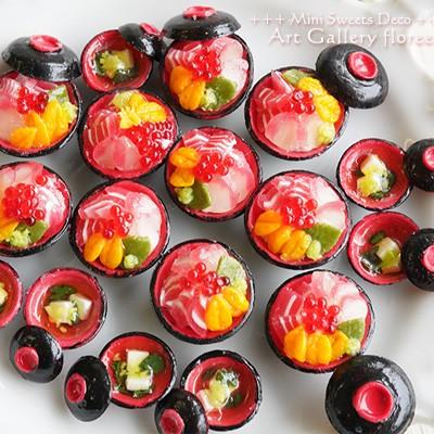 Miniature どんぶり（中・小）立体型 シリコンモールド ミニチュア食器型 シリコーン型　UVレジン型　粘土型　樹脂粘土 フローレ floree | floree | 04