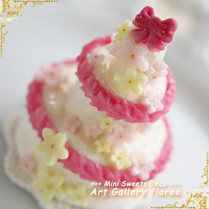 フラワー立体型　桃（極小）5サイズ×3パターン入り シリコンモールド ミニチュア用 花型 シリコーン型 粘土型 ネイル UVレジン 樹脂粘土 フローレ floree | floree | 02