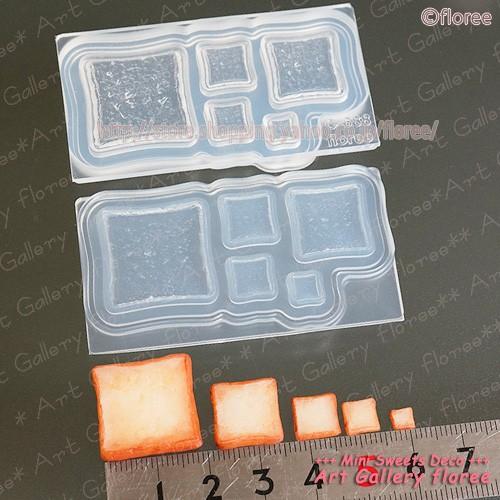 Miniature bread 食パン立体型 シリコンモールド ミニチュア用パン型 シリコーン型　UVレジン型　粘土型　樹脂粘土 フローレ floree | floree | 01