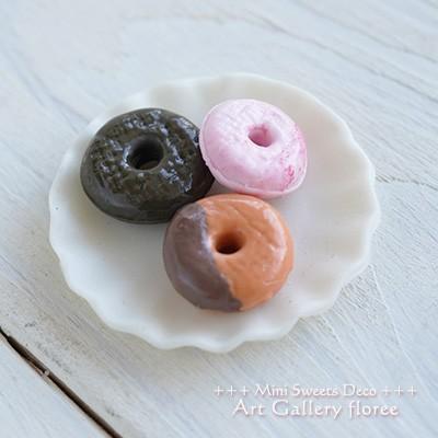Miniature sweets ドーナツリングJ立体型 シリコンモールド ミニチュア用ドーナツ型 シリコーン型　UVレジン型　粘土型　樹脂粘土 フローレ floree | floree | 03
