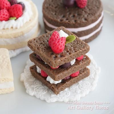 Miniature sweets スライススポンジケーキ ラウンド＆スクエア（大）シリコンモールド　ミニチュア用ケーキ型 推しぬい　粘土型　アートギャリーフローレ | floree | 03