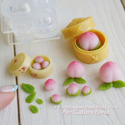 Lovely Food 桃まんじゅう 立体型 葉型付き シリコーン型抜き C 726 アートギャラリー フローレ 通販 Yahoo ショッピング