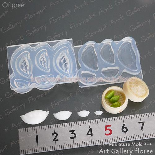 Miniature food 餃子立体型 シリコンモールド ミニチュア用飲茶型 シリコーン型　UVレジン型　粘土型　樹脂粘土 フローレ | floree | 01
