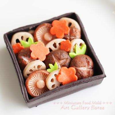 Miniature food しいたけ＆れんこん立体型 シリコンモールド ミニチュア用野菜型 シリコーン型　UVレジン型　粘土型　樹脂粘土 フローレ floree | floree | 02