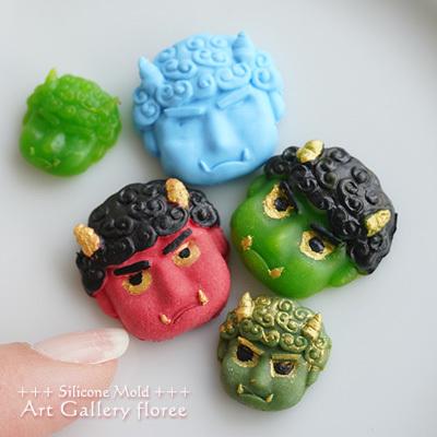 お面　めん頬　粘土　手作り　ハンドメイド お面 めん頬 粘土 手作り ハンドメイド How to make clay