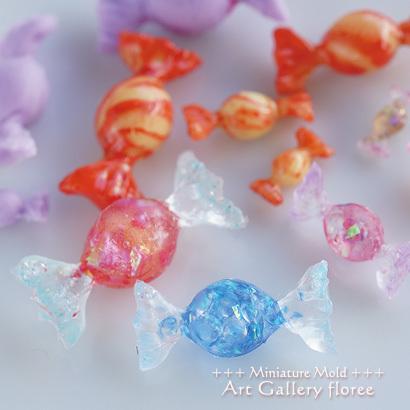 Miniature sweets キャンディー両面型シリコンモールド ミニチュア用キャンディー型 シリコーン型　UVレジン型　粘土型　フローレ | floree | 02