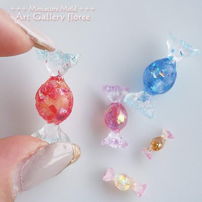Miniature sweets キャンディー両面型シリコンモールド ミニチュア用キャンディー型 シリコーン型　UVレジン型　粘土型　フローレ | floree | 03