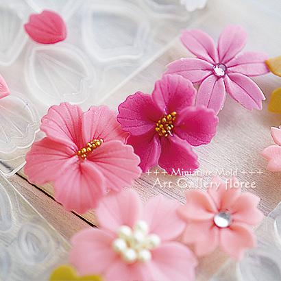 花弁型プロフェッショナルタイプ（特大・大） 樹脂粘土用 シリコンモールド ミニチュア用 クレイ フラワー型 シリコーン型 粘土型 フローレ floree | floree | 03