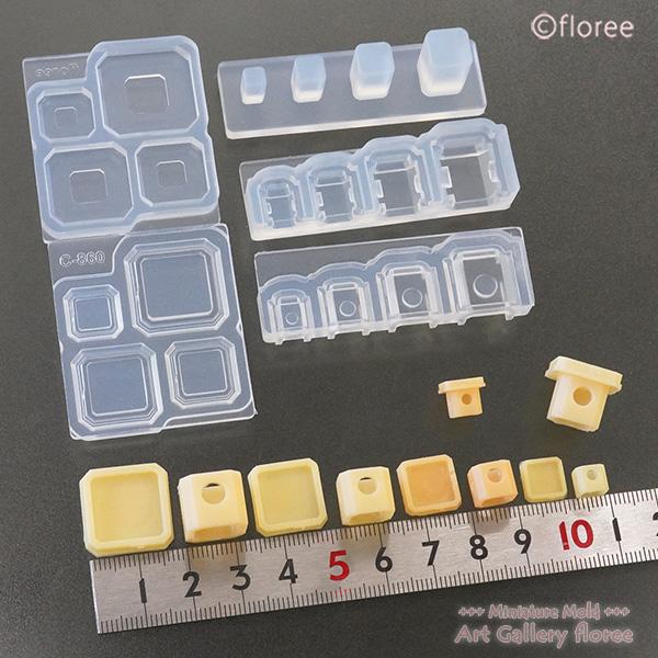 floree（フローレ） Miniature 三方立体型（鏡餅用台）UV/LEDレジン