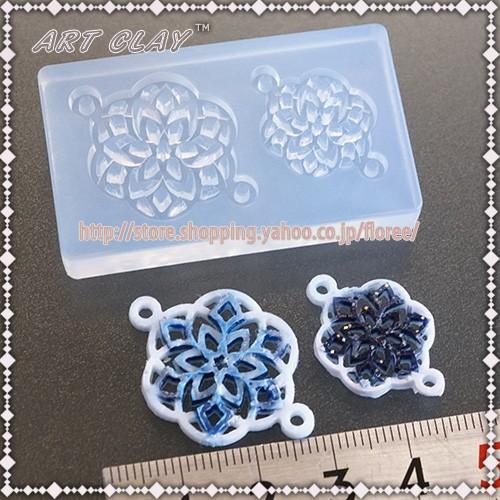 3Dパーツモールド　七宝文様（シリコーンモールド）　シルバー粘土　シルバーアクセサリー　アートクレイ　floree | floree | 01