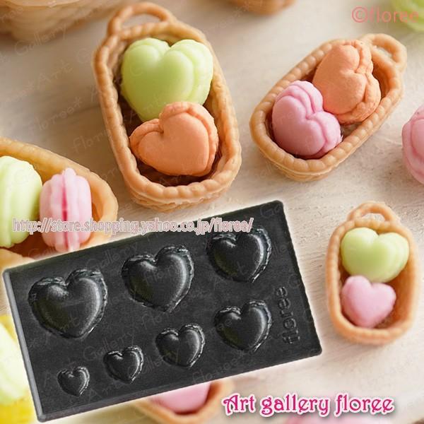 Lovely Sweets　ぷっくり　マカロンハート　(粘土型抜き） | floree