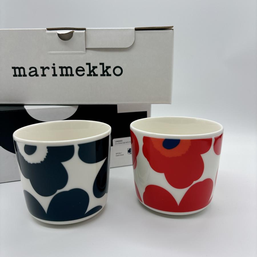 【新品】マリメッコ　Lettoレット 2個とウニッコ　オレンジ2個　ラテマグ marimekko（マリメッコ） ウニッコ ラテマグ 2個セット 結婚祝い 食器