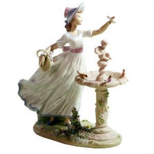 LLADRO（リヤドロ） リヤドロ人形リヤドロ女性リヤドロ春を告げる小鳥