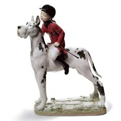 LLADRO リヤドロ人形リヤドロ 出発よ。グレートデン8523 