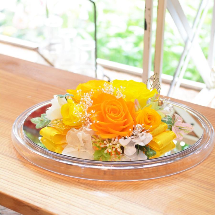 プリザーブドフラワー♥アレンジメント♥ イエロー♥ビタミン♥ボックス♥カゴ♥退職 プリザーブドフラワー♥アレンジメント♥ イエロー♥ビタミン