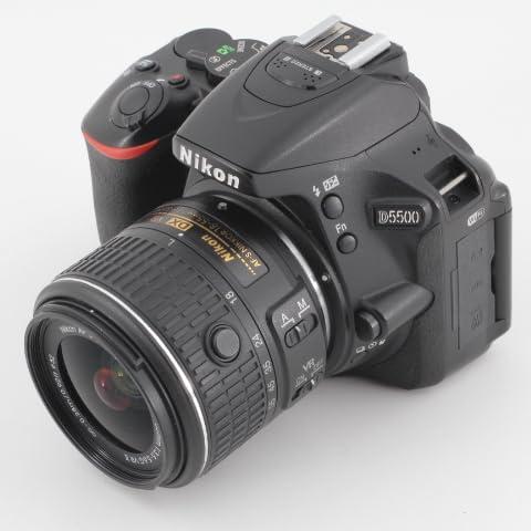 Nikon　デジタル一眼レフカメラ　D5500　18-55　タッチパネル　2416万画素　レンズキット　VRII　3.2型液晶　ブラック　D5500L
