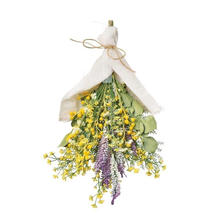 フェイクドライフラワーブーケ M ミモザ ラベンダー風 4個セット 4532 A green ブーケ スワッグ アレンジ 飾り ギフト プレゼント ドライフラワー e フロロ 通販 Yahoo ショッピング