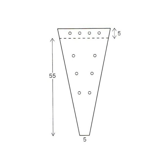 三角パック　#30 H55cm×上口25cm×下口5cm　15000枚入り　（flo159）   ランドセル ラッピング お店 フロロ