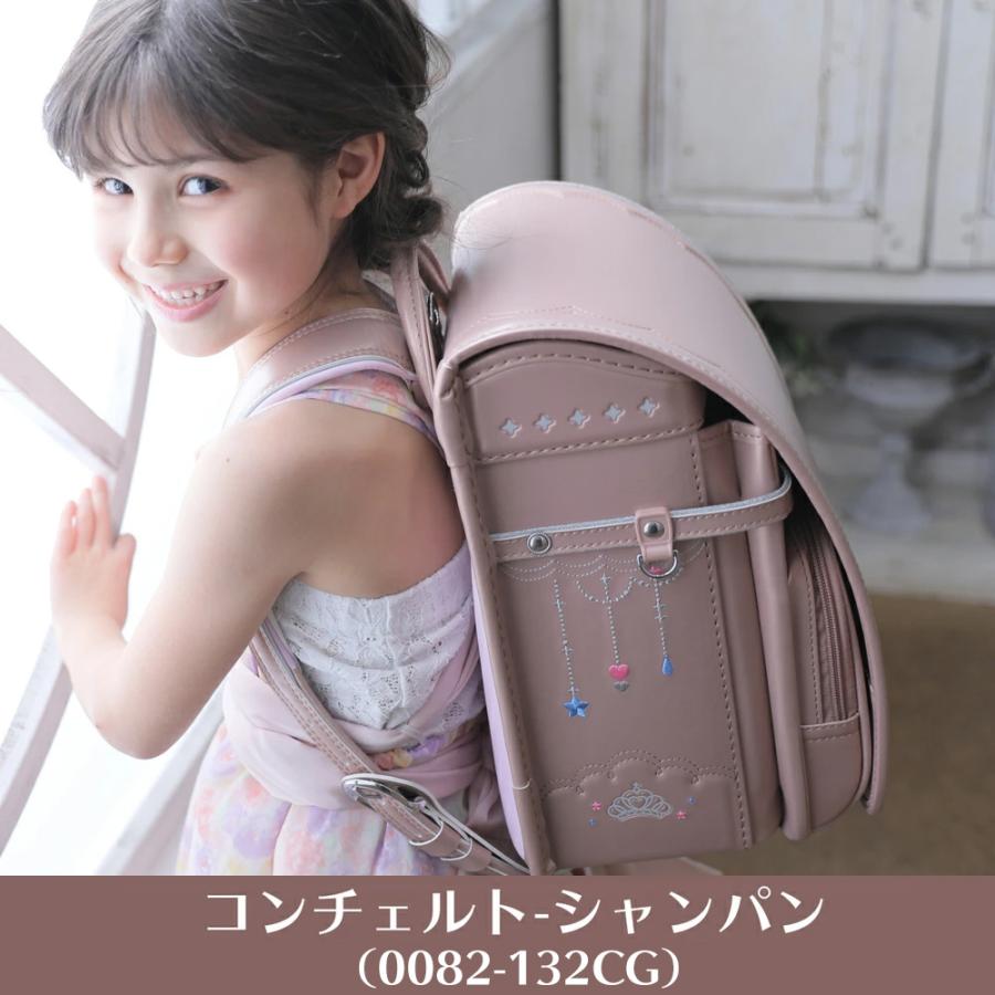 【新品】大人気 女の子ランドセル ネックレスモデル スクールバック 高級 大容量 軽量 6年保証 全国送料無料　ブラック/シャンパン amant ランドセル 女の子 女子 2027年モデル 7年保証 軽い かわいい