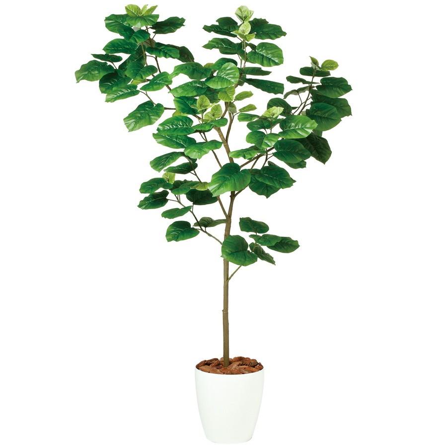 人工観葉植物 ウンベラータ FST180（器:RP-300）99100｜フェイクグリーン イミテーション インテリア 開店祝 新築祝 敬老の日 造花《2018ds》