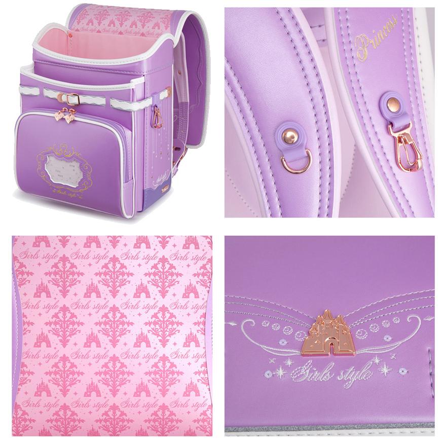 人気可愛いランドセル/女の子/最新リュクスお姫様・王冠デザイン/ツヤ