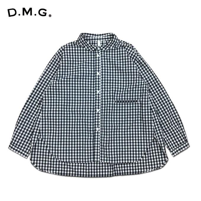 D.M.G. D.M.G 16-791X 19-8 ラウンドカラーシャツ タイプライター 