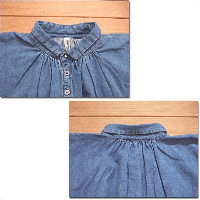 Brocante 36-078E 23-1 グランシャツ ブライトブルー 6ozデニム