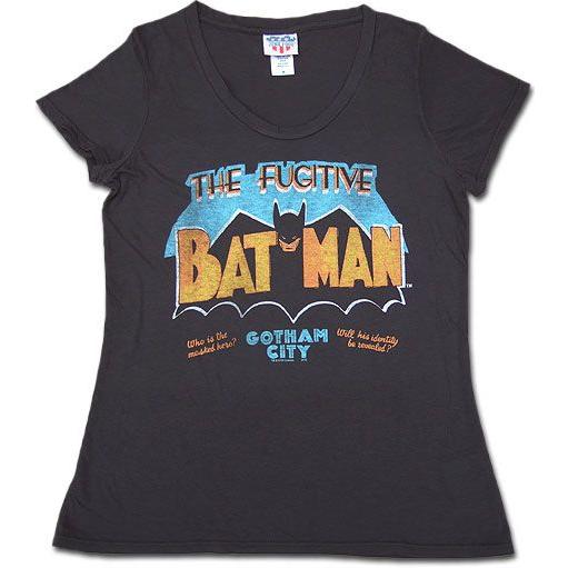 【メール便可】【Lady's】JUNK FOOD AラインTシャツ BATMAN バットマン ジャンクフード Made in U.S.A.｜flossy