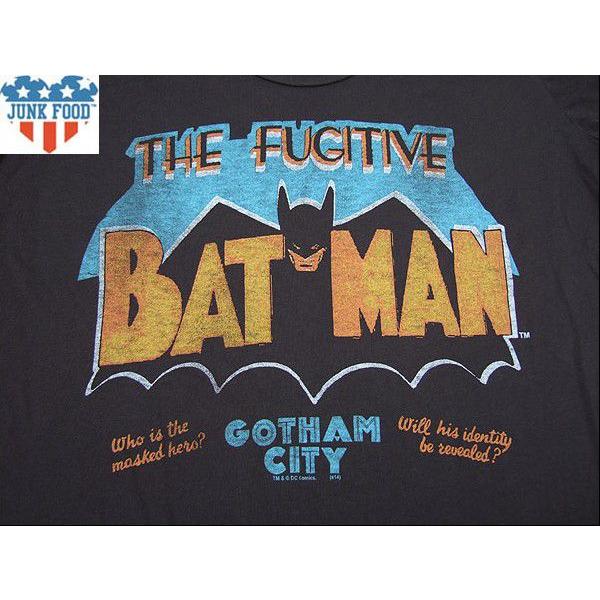 【メール便可】【Lady's】JUNK FOOD AラインTシャツ BATMAN バットマン ジャンクフード Made in U.S.A.｜flossy｜02