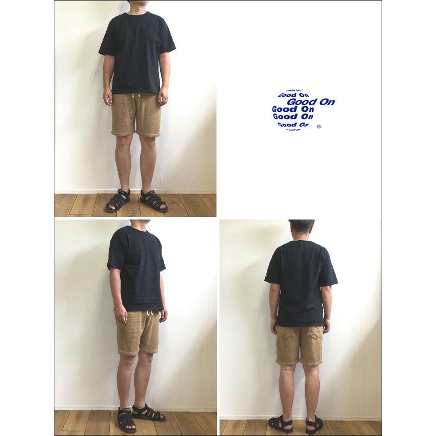 Good On グッドオン DOUBLE PILE EZ SHORTS ダブルパイルイージーショートパンツ ショーツ COYOTE USACOTTON MadeinJAPAN 日本製 GOPT1405｜flossy｜02