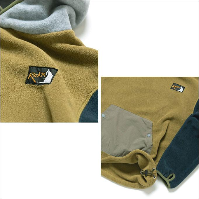 ROKX ロックス CLASSIC 200 PULLOVER PARKA プルオーバーパーカー MULTI フリース アウトドア POLARTEC ポーラテックの画像