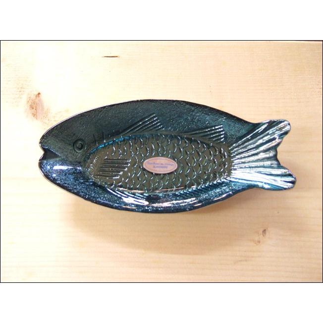 TOSSDICE トスダイス フィッシュガラストレイ (S) FISH GLASS TRAY 皿 食器 ガラス 魚 サカナ キッチン｜flossy