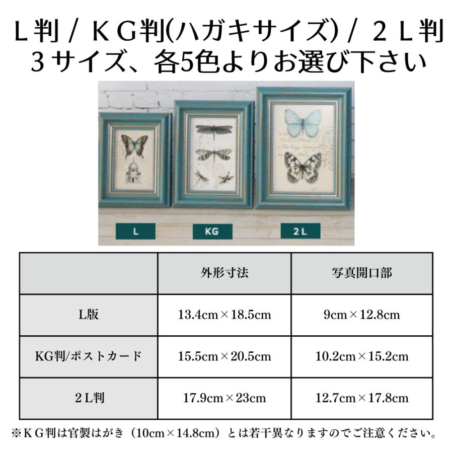 フォトフレーム 写真立て KG判 ポストカード 壁掛け兼用