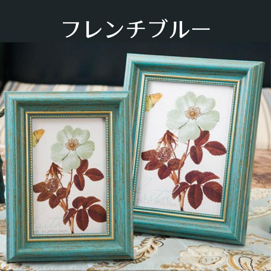 フォトフレーム 写真立て 2L判 2L版 壁掛け兼用 アンティーク