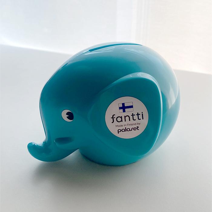 PALASET エレファントバンクS ゾウ貯金箱 ターコイズ : Flow Yahoo!店
