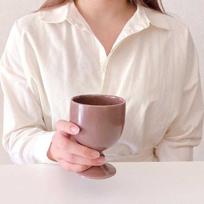 波佐見焼】aiyu（アイユー）KIRITORU IRON ゴブレット ボルドー