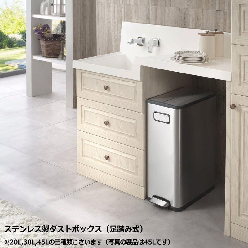 EKO ゴミ箱 ふた付き ダストボックス 30L ペダル スリム ステンレス おしゃれ 家具、インテリア インテリア雑貨 ゴミ箱、ダストボックス C1368905946(13461円)