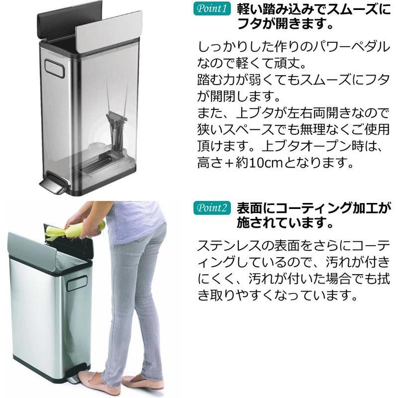 EKO ゴミ箱 ふた付き ダストボックス 30L ペダル スリム ステンレス おしゃれ 家具、インテリア インテリア雑貨 ゴミ箱、ダストボックス C1368905946(13461円)