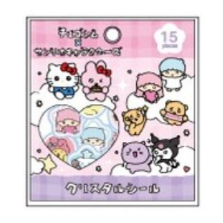 チェゴシム　サンリオ　バインダー　タイルシール　クリスタルシール sanrio（サンリオ） チェゴシム×サンリオキャラクターズ クリスタル