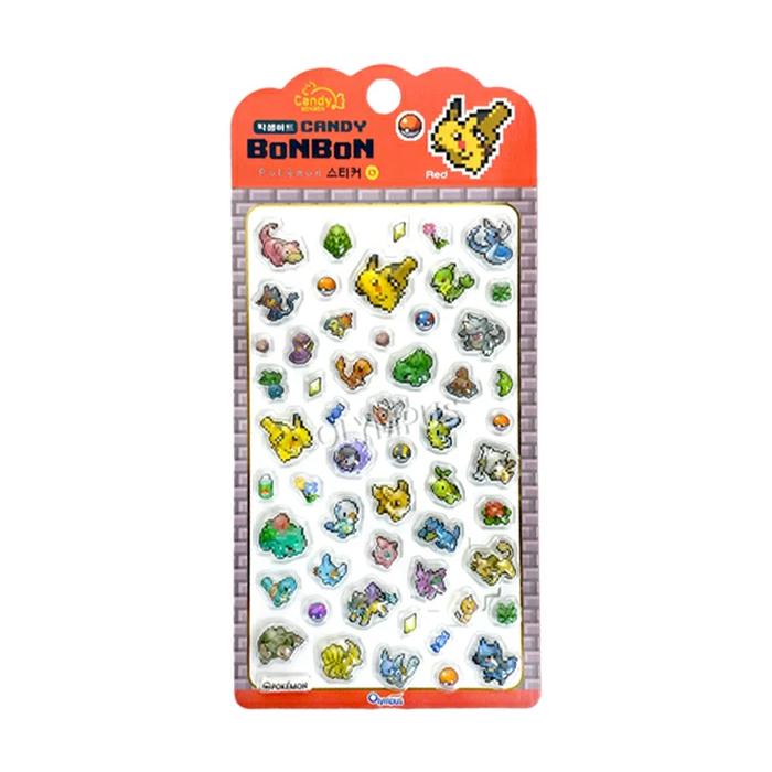 Pokemon（ポケモン） 韓国正規品 ピクセルアート シール キャンディ