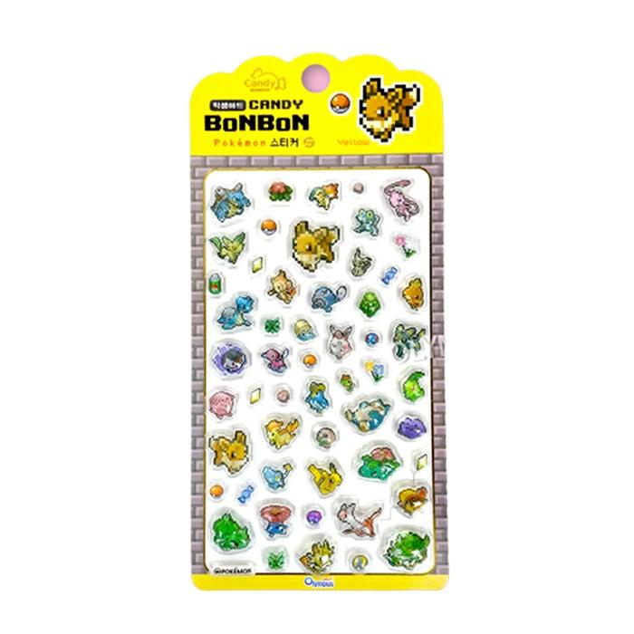 Pokemon（ポケモン） 韓国正規品 ピクセルアート シール キャンディ