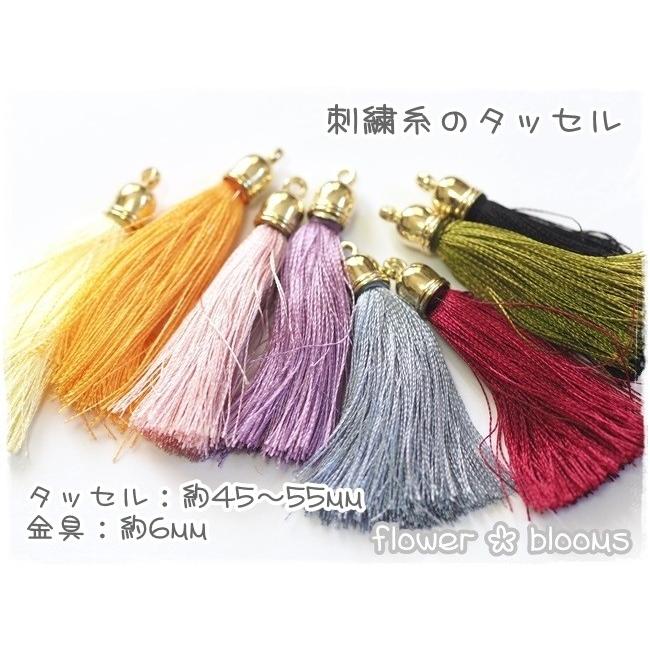 刺繍糸のタッセル 約45mm ゴールド : flower blooms - 通販 - Yahoo