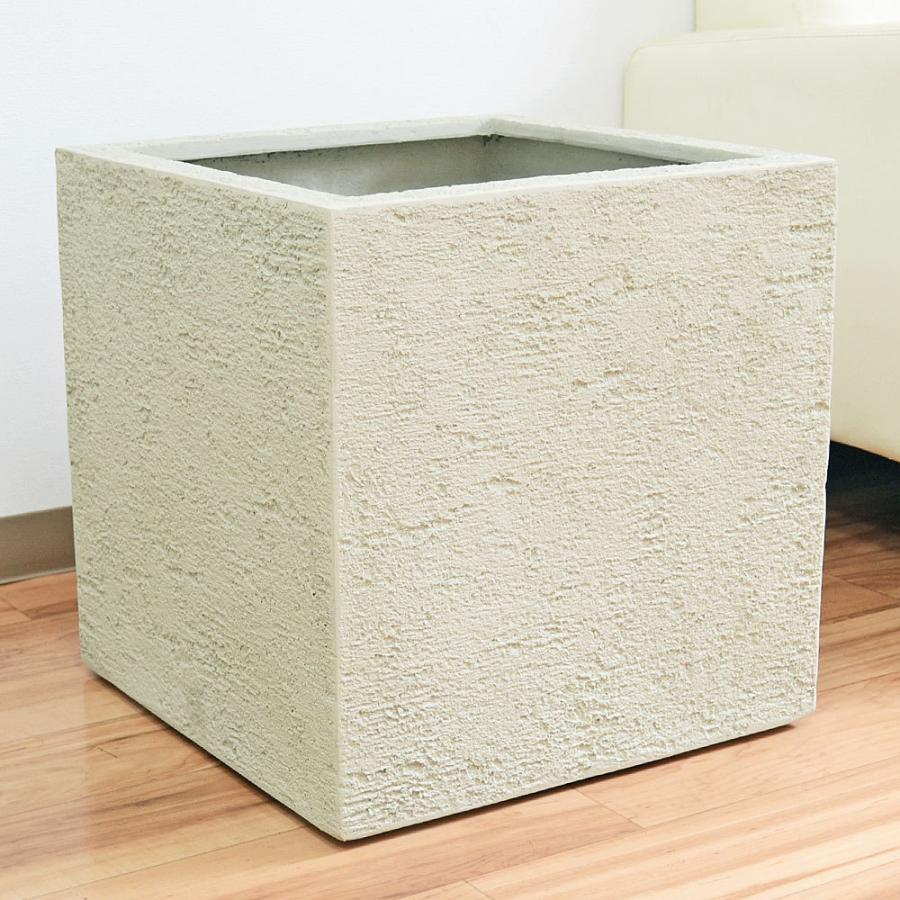 特売 鉢カバー プランター 植木鉢 リガンデ キューブ 40cm アイボリー ホワイト 底穴あり 観葉植物 おしゃれ 高級 海外正規品 Zoetalentsolutions Com