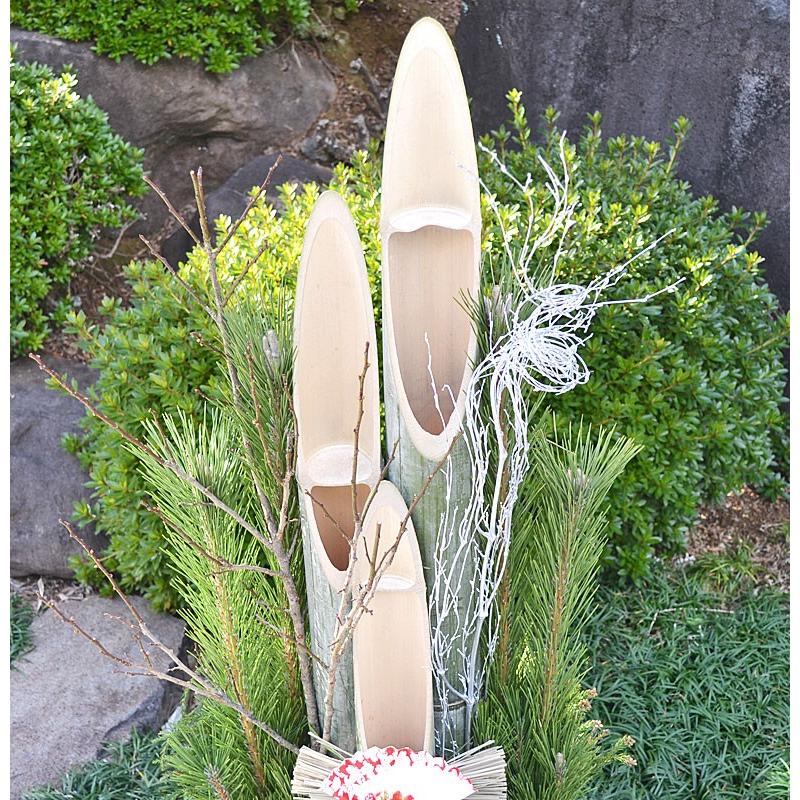 門松 本格 1.1m 竹 松 梅 手作り 玄関 正月 置物 一対 カゴタイプ 大型