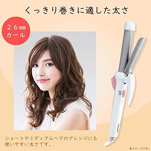 パナソニック ヘアアイロン カール イオニティ マイナスイオン 26mm 白 EH-HT12-W｜flower-g-shop｜04