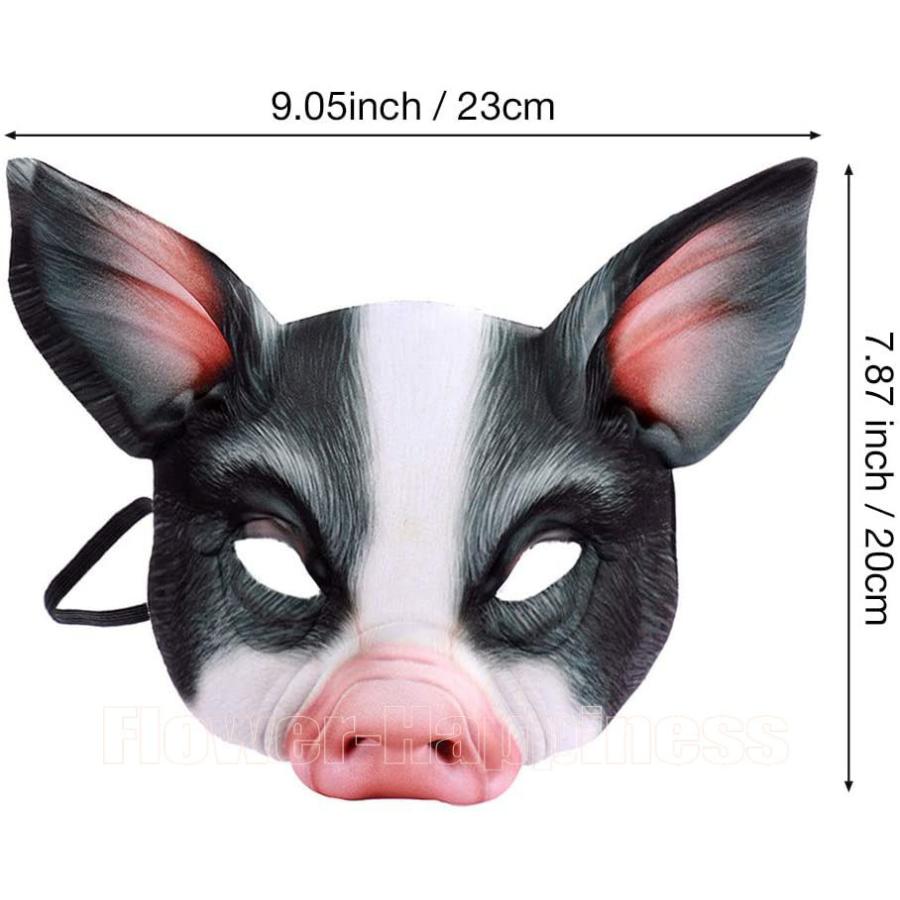 ハロウィン豚マスク Evaハーフフェイス動物豚マスクマルディグラカーニバルアクセサリーツール パーティーマスカレード用 Flower Flower Happiness 通販 Yahoo ショッピング