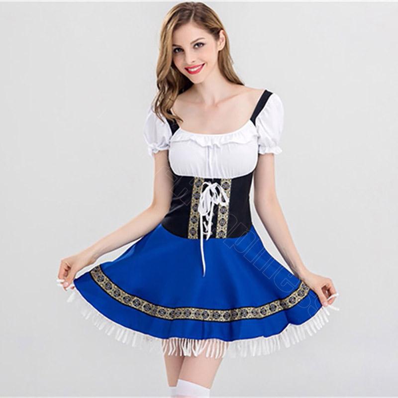 ミュンヘンのビール祭り服装 オクトーバーフェスト ドイツ風 ビール祭り ワンピース ロング丈 ヨーロッパ風 ステージ衣装 舞台服 変装 仮装 Flower F73 Flower Happiness 通販 Yahoo ショッピング